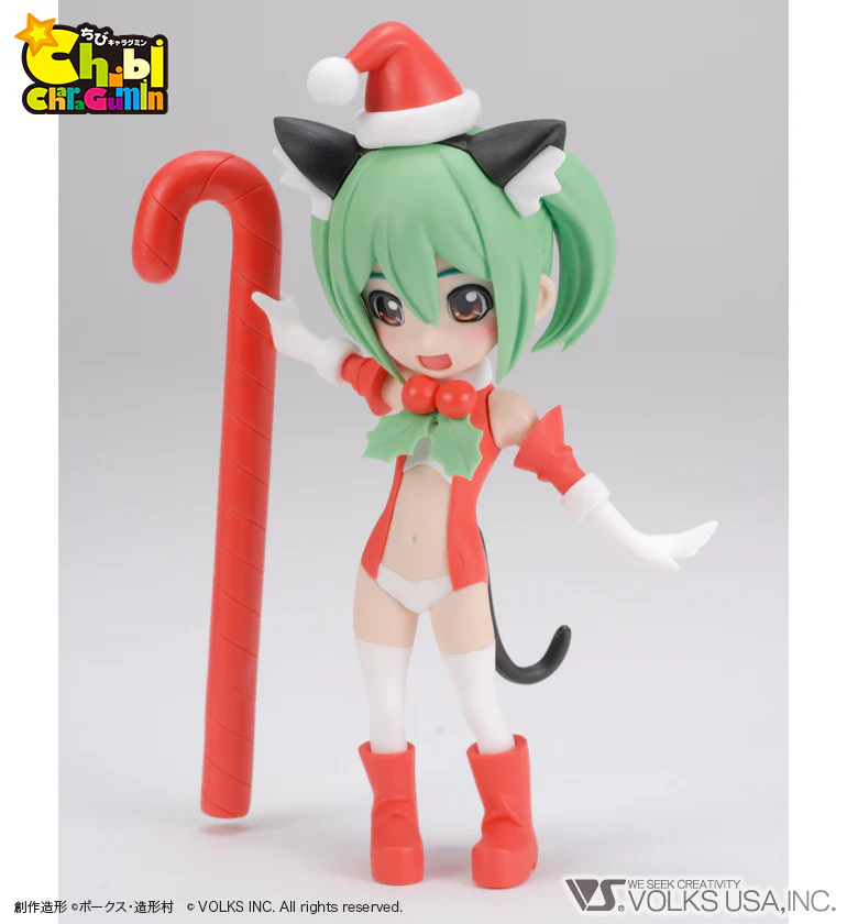 Chibi (mini) Kantan-Tan (Christmas ver.) - Colored Resin Garage Kit - Image 3