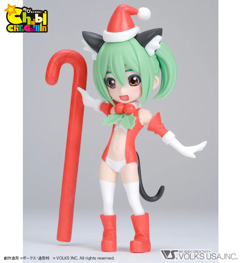 Chibi (mini) Kantan-Tan (Christmas ver.) - Colored Resin Garage Kit - Image 4