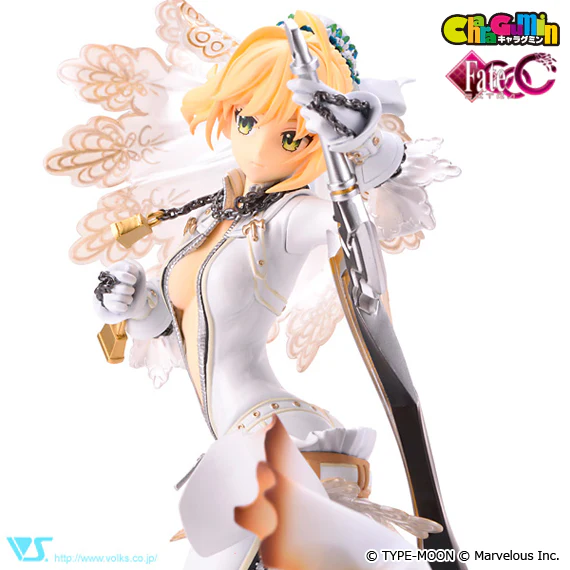 Fate/EXTRA CCC - Saber Bride 1/8 Scale - Colored Resin Garage Kit - Image 3