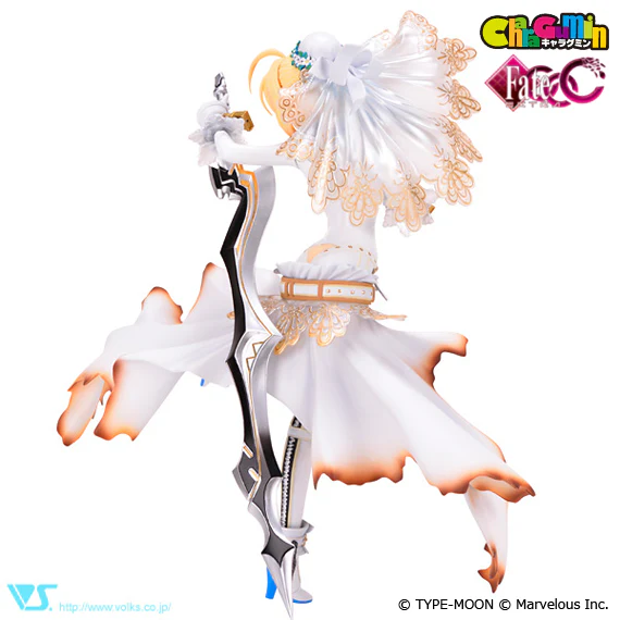 Fate/EXTRA CCC - Saber Bride 1/8 Scale - Colored Resin Garage Kit - Image 4