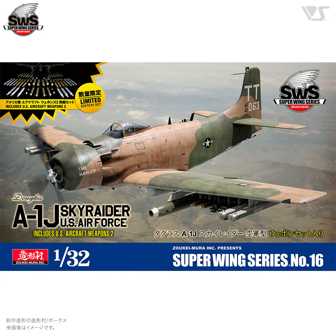 1/32 A-1J U.S. AIR FORCE Includes U.S. Aircraft Weapons - Image 10