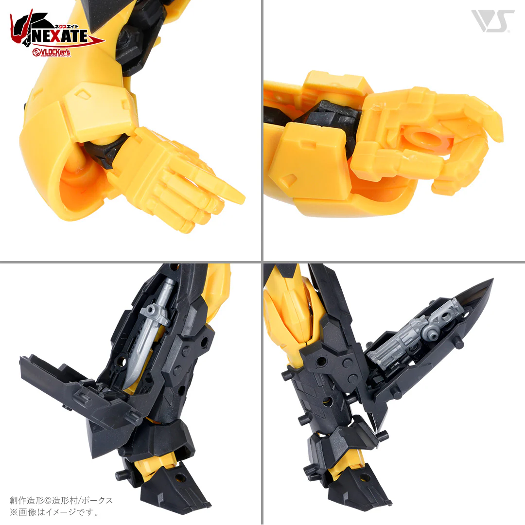 VLOCKer's NEXATE PRIME Short-Range Combat Type: V-LITZ Armor Parts Set (Yellow / Black ver.) - Image 7
