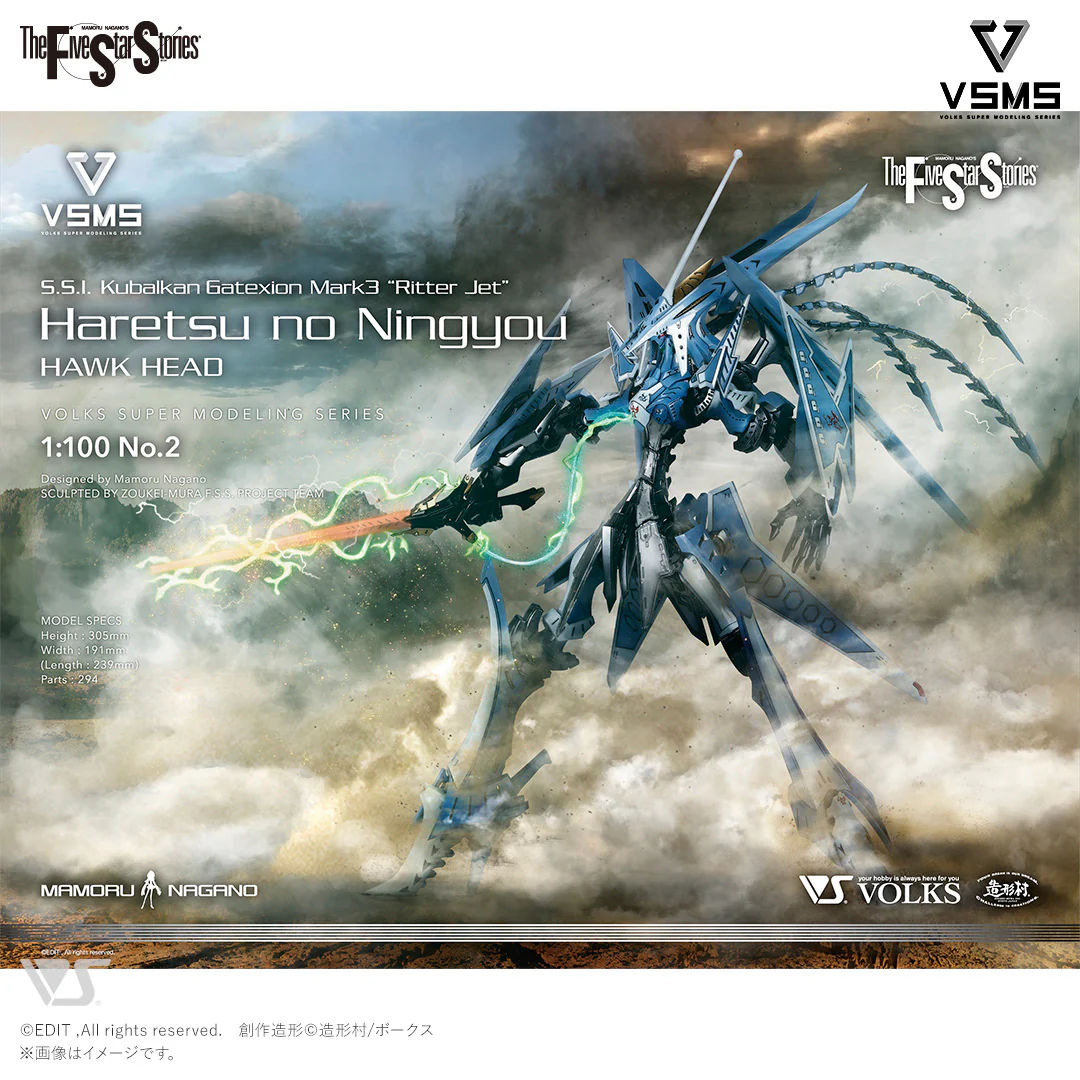 VSMS 1/100 S.S.I. Kubalkans Gatexion Mark3 "Ritter Jet" Haretsu no Ningyou HAWK HEAD - Image 10