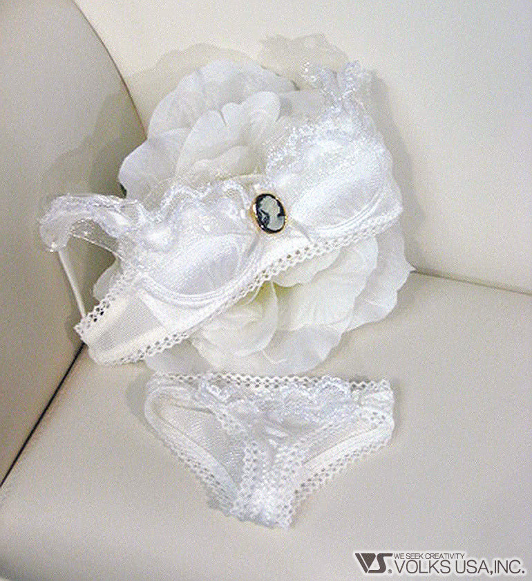 DD Organdy Frilled Lace Bra & Panties