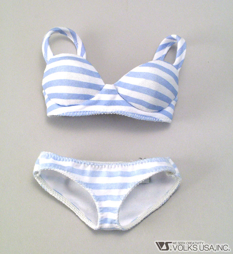 Striped Underwear Set M (Blue) - Image 2
