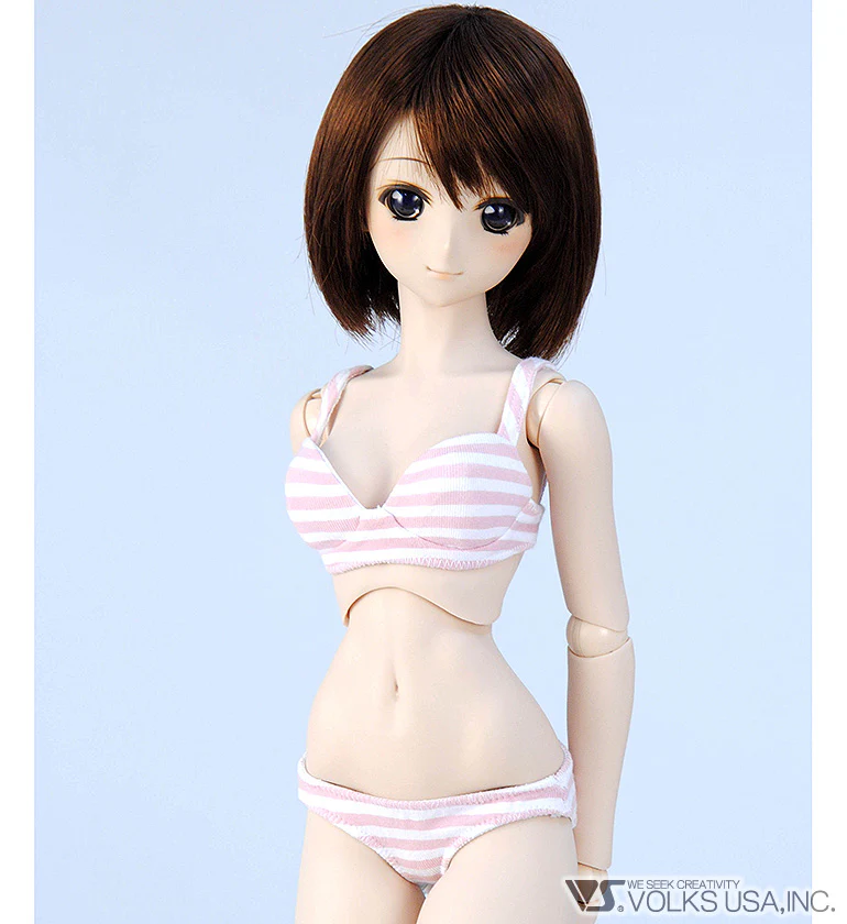 Striped Underwear Set M (Pink)
