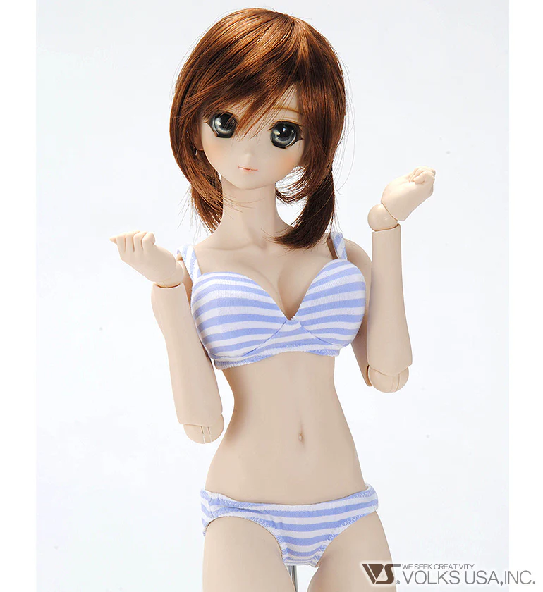 Striped Underwear Set L (Blue)