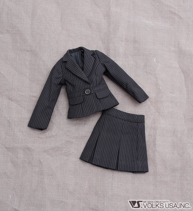 Black Striped Suit (Skirt) / Mini - Image 4
