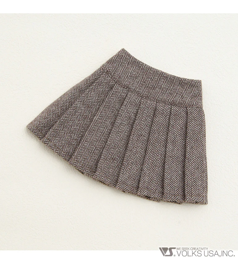 Pleated Skirt (Brown) - Image 2