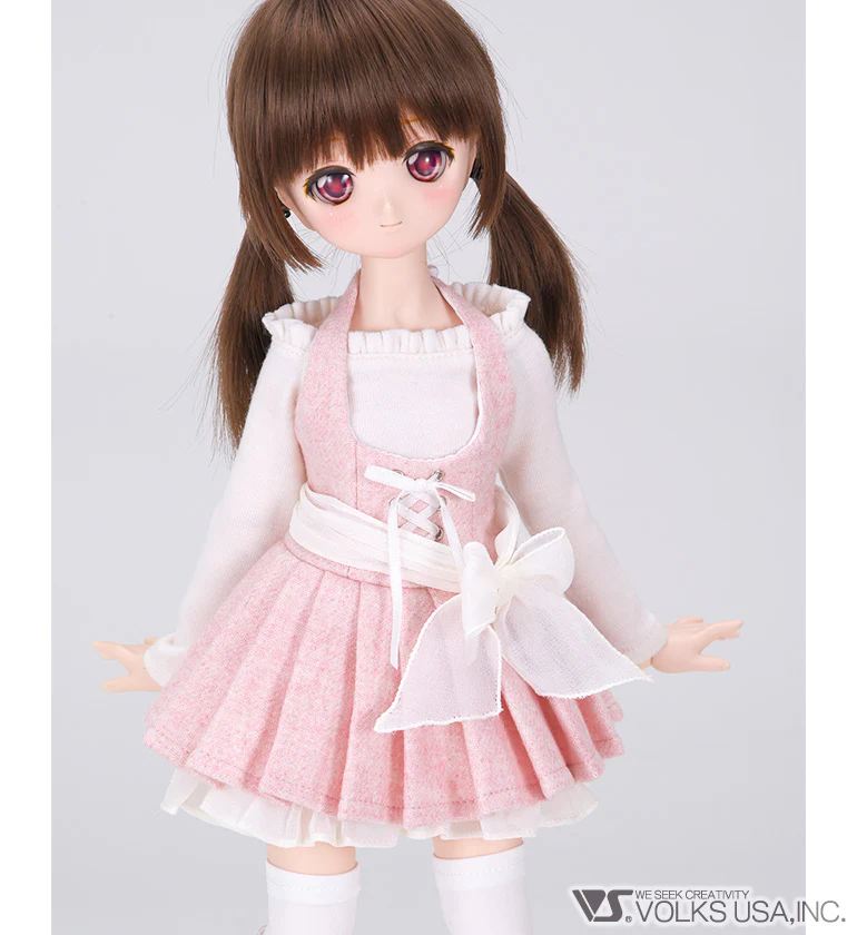 Halter-Neck Dress Set / Mini (Pink) - Image 2