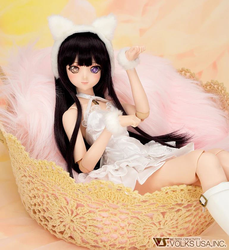 Kitty Ear White Bondage Set (SS / S Bust) - Image 2