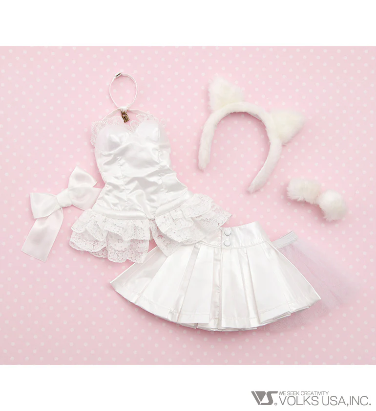 Kitty Ear White Bondage Set (SS / S Bust) - Image 4