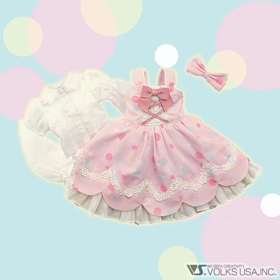 Colorful Polka Dot Lolita / Mini (Pink) - Image 4