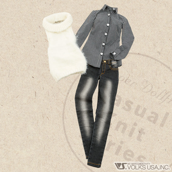 White Mohair Holterneck Set - Image 4