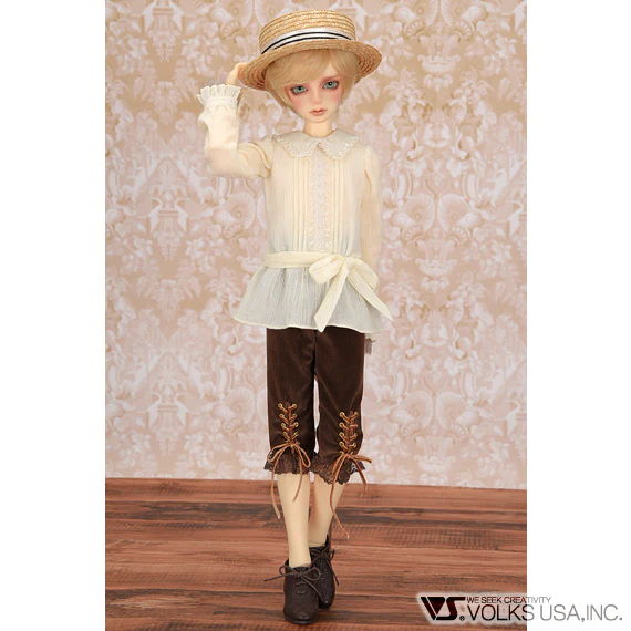 Lace Blouse & Boater Hat Set - Image 2