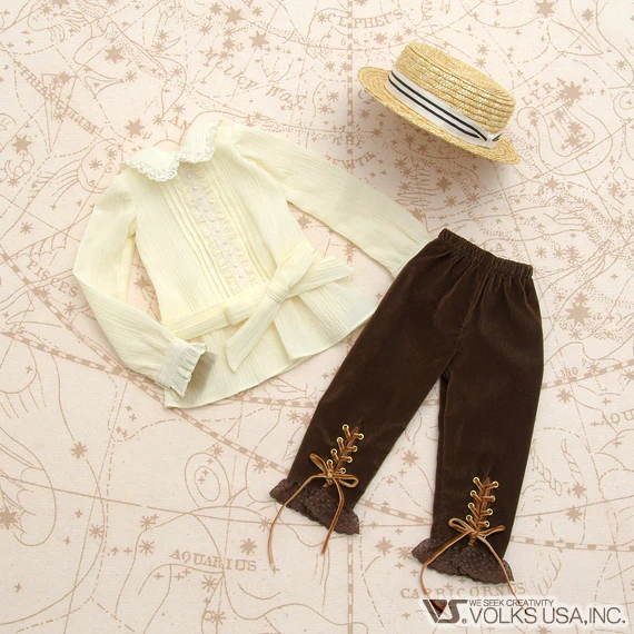 Lace Blouse & Boater Hat Set - Image 4