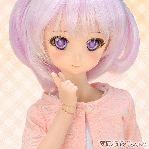 White Dress & Pink Cardigan Set / Mini