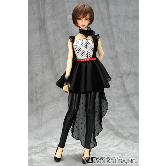 BLACK Polka Dot Gown Set - Image 2