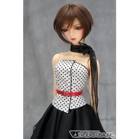 BLACK Polka Dot Gown Set - Image 3
