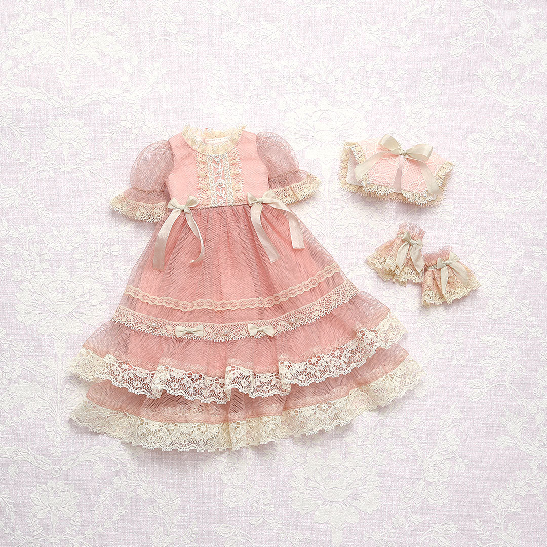 Lacy Tulle Dress (Rose) / Mini - Image 9