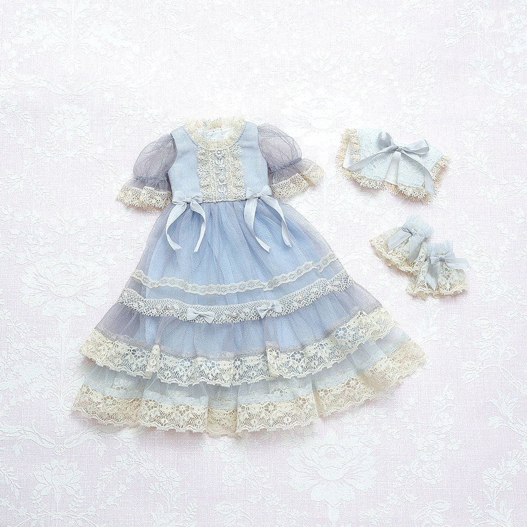 Lacy Tulle Dress (Hydrangea) / Mini - Image 8