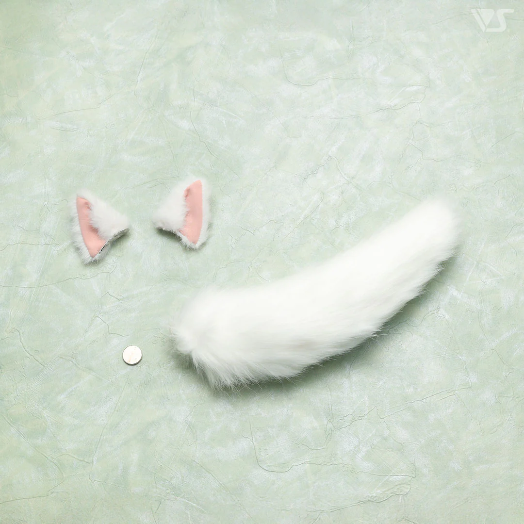 White Fox Ears & Tail