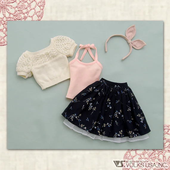Lace Knit Set (White) - Image 4