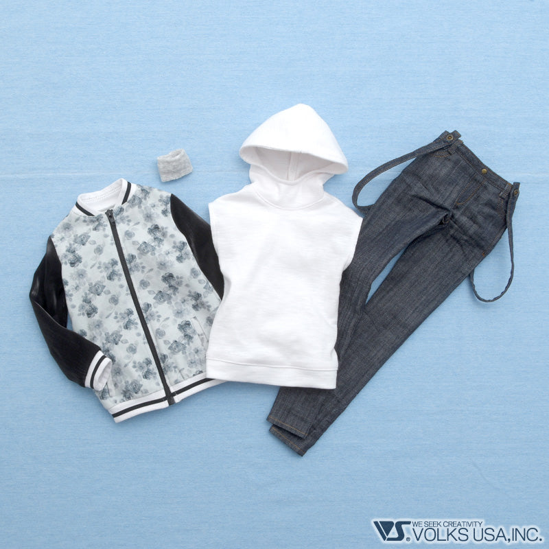 Flower Printed Bomber Jacket Set / Men - Image 4