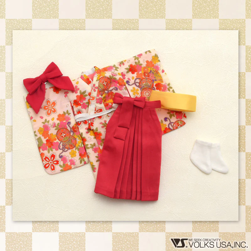 Hakama Set / Chibi (Dark Red) - Image 4