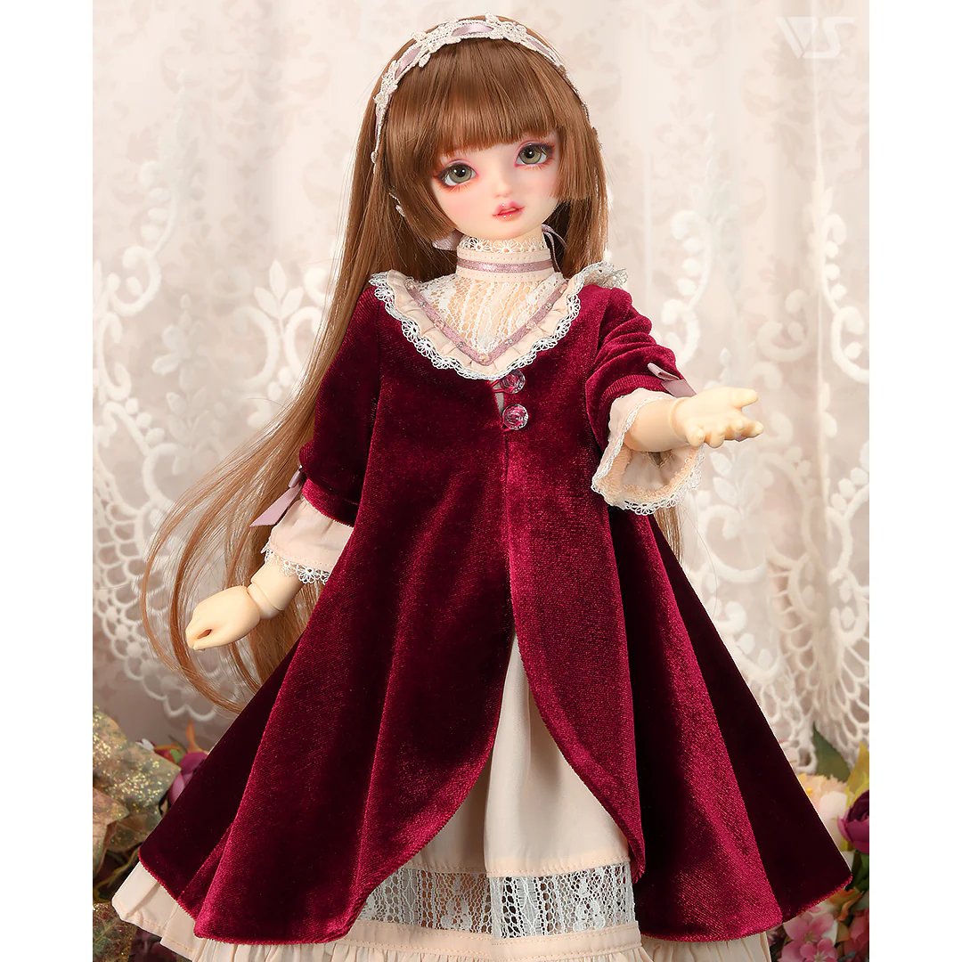 Velour Dress / Mini (Rose Red) - Image 3