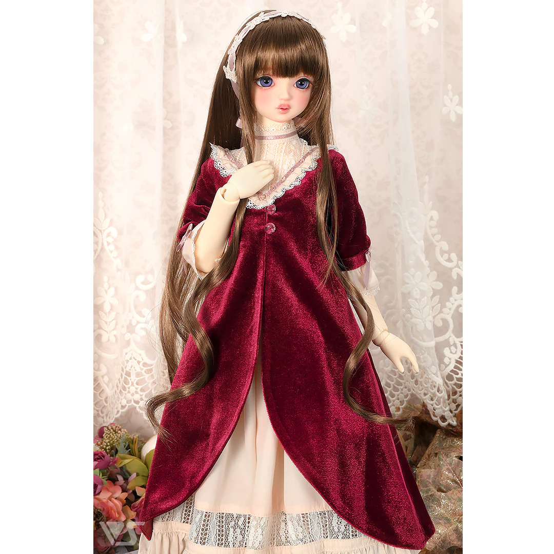 Velour Dress (Rose Red) - Image 3