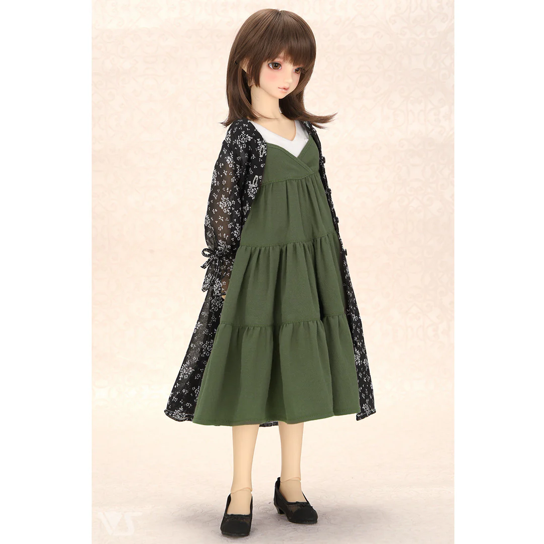 Chiffon Dress Set (Black) - Image 3