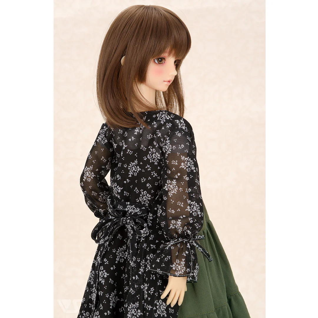 Chiffon Dress Set (Black) - Image 4