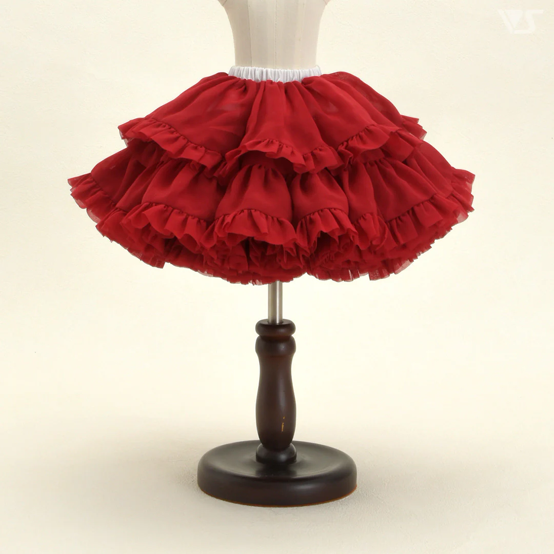 Pompon Skirt (Red)