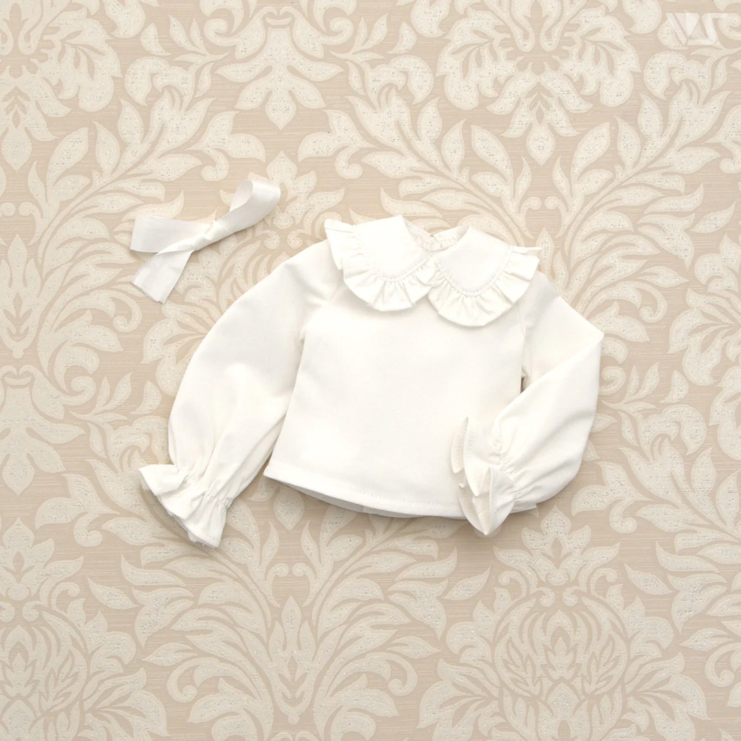 Big Collar White Blouse / Mini
