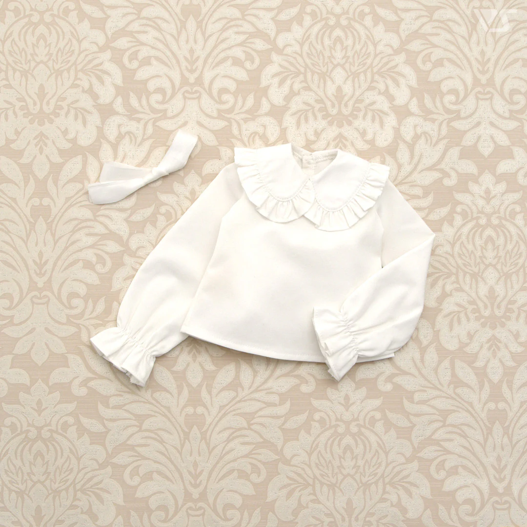 Big Collar White Blouse