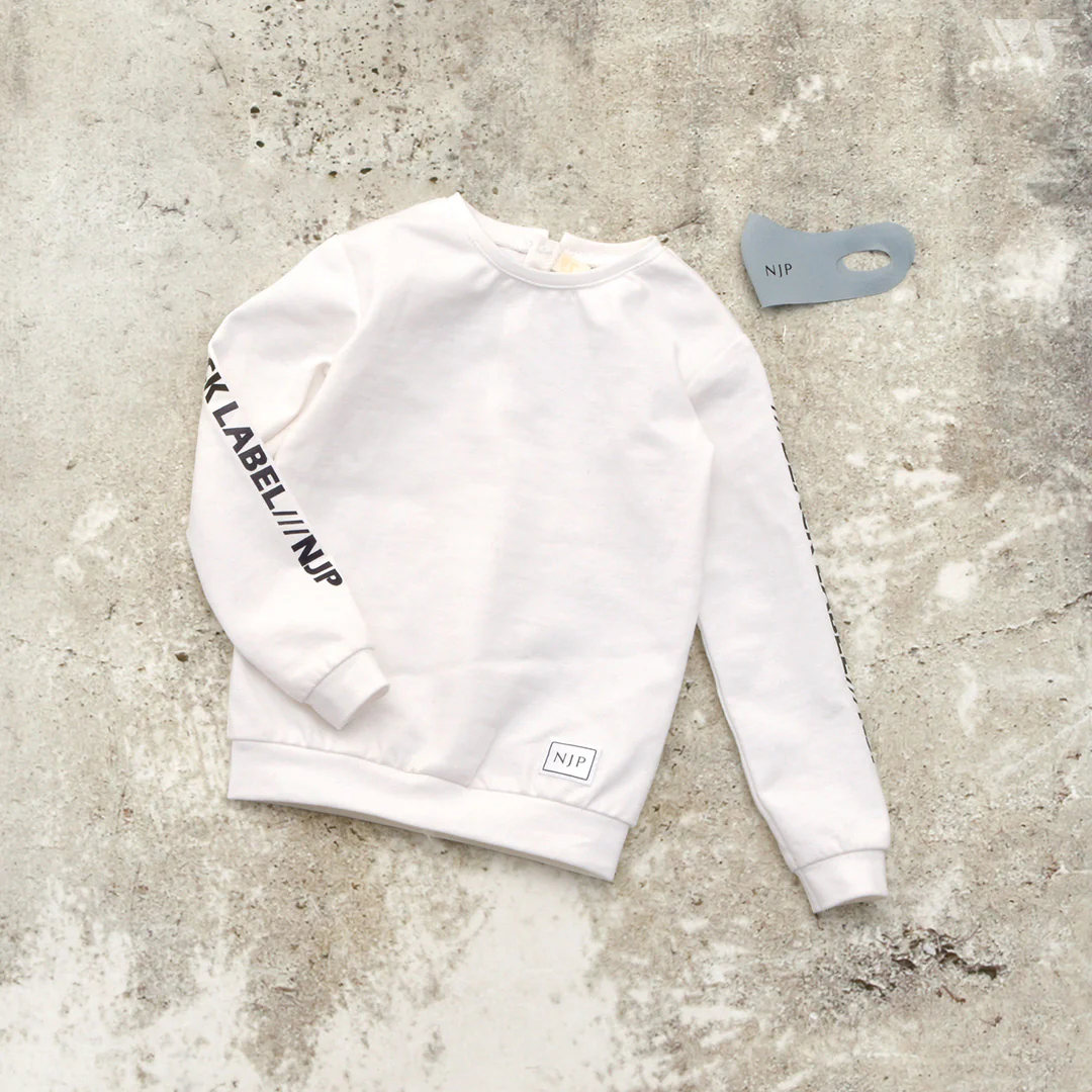 Mask & Long Sleeve Tee (White)