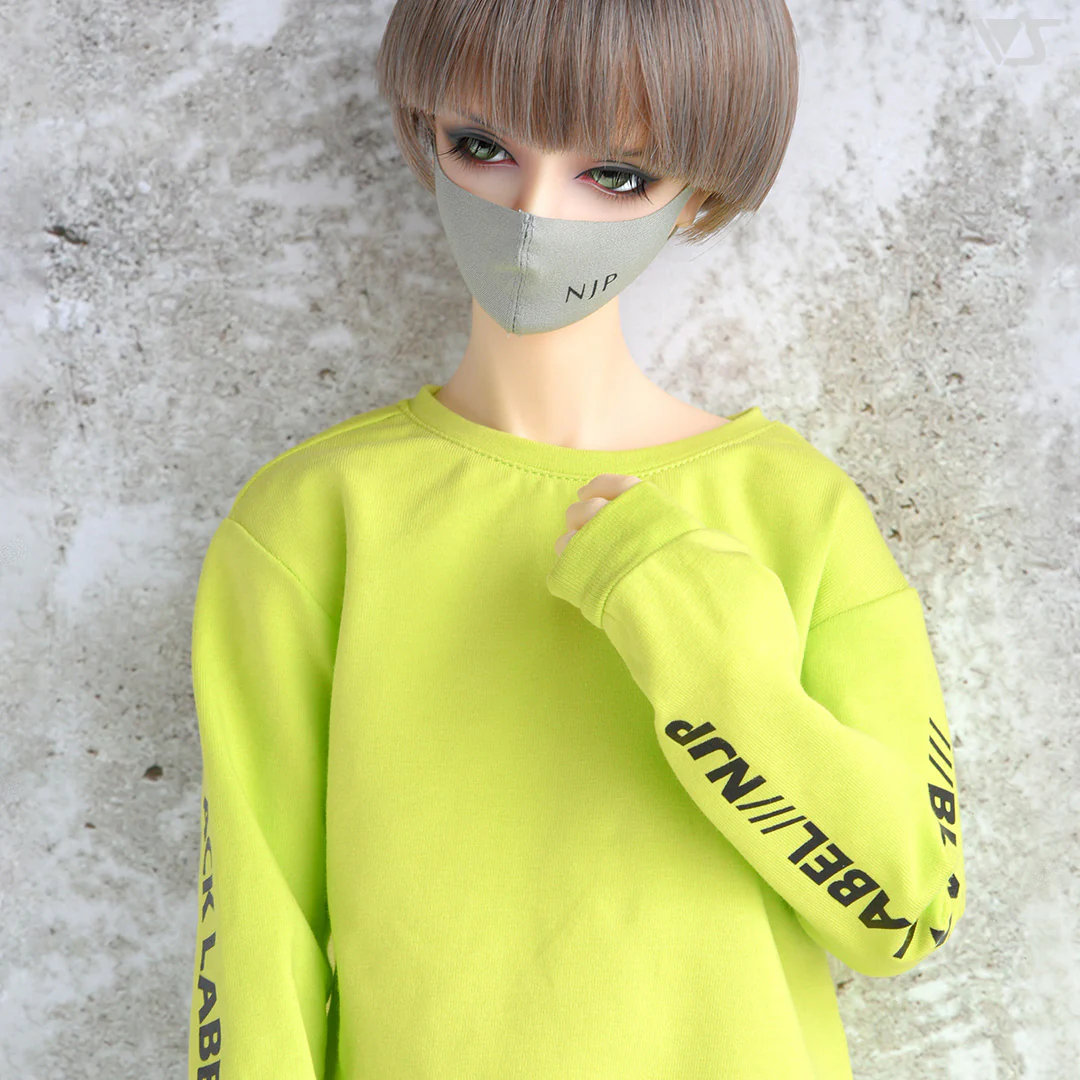 Mask & Long Sleeve Tee (Lime Green) - Image 2
