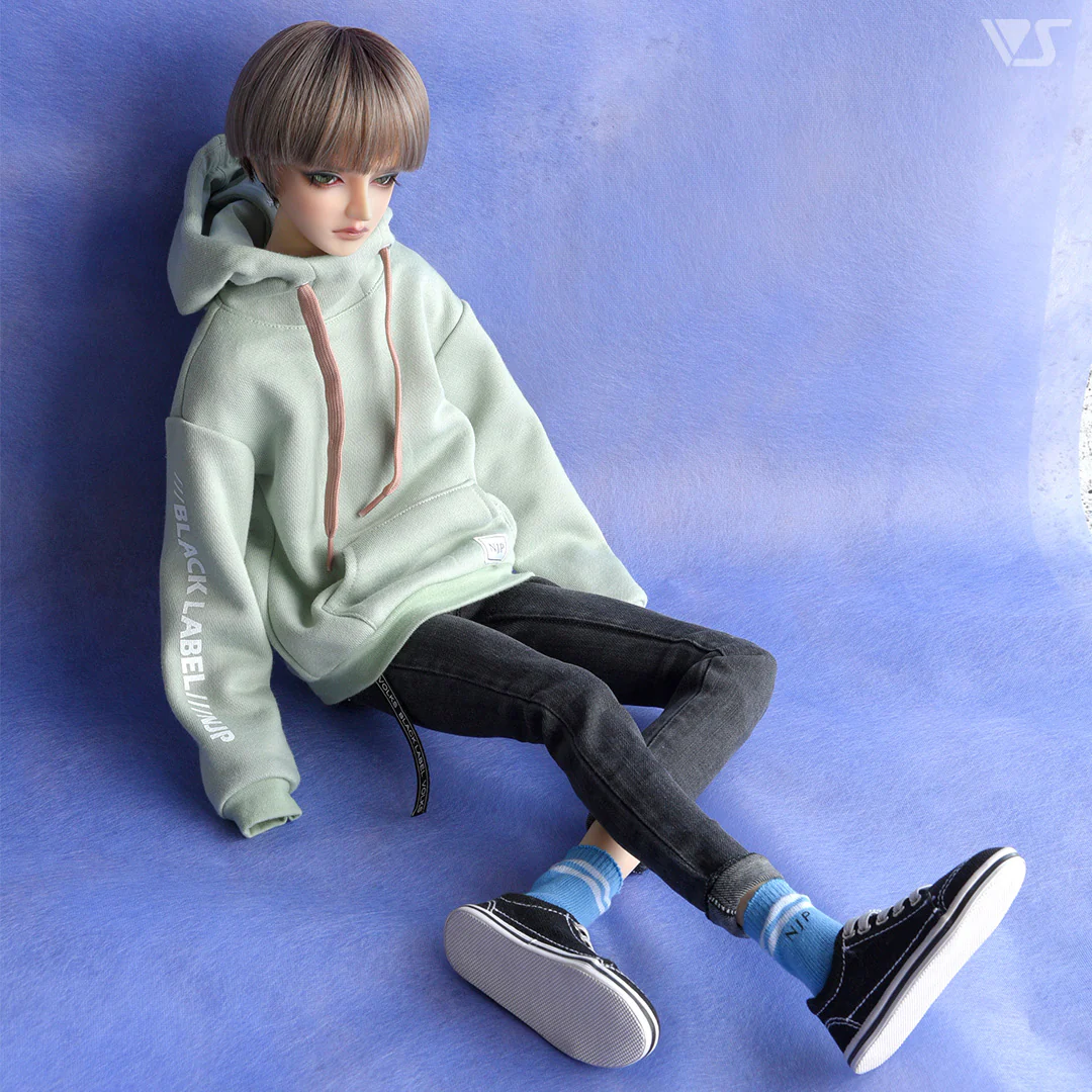 High Neck Hoodie (Smoky Green) - Image 3