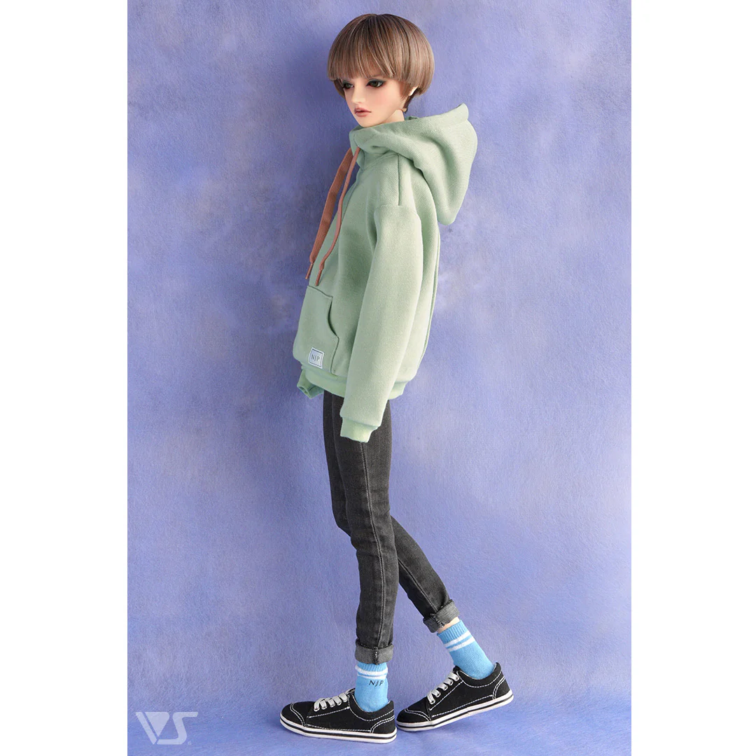 High Neck Hoodie (Smoky Green) - Image 4