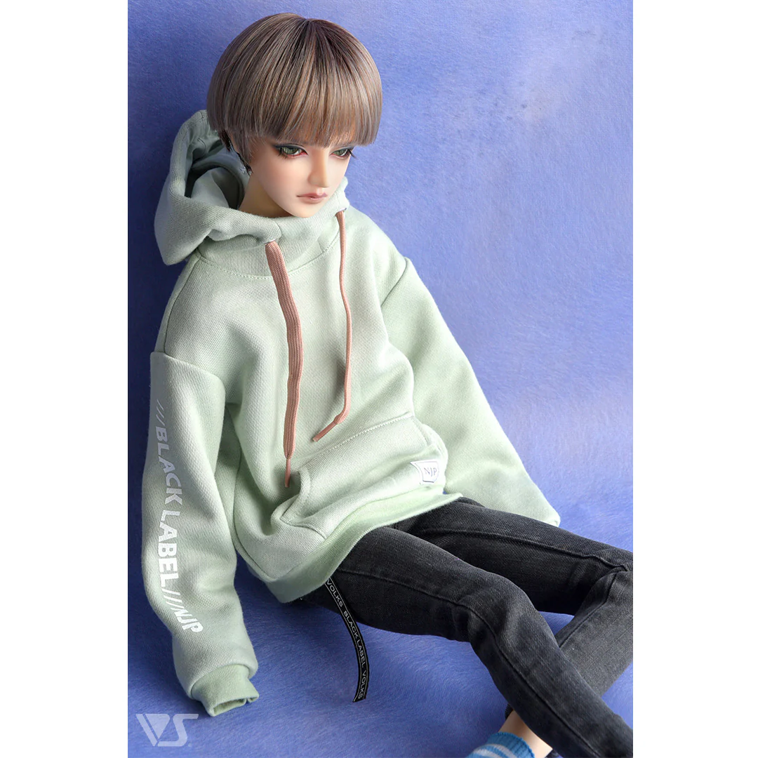 High Neck Hoodie (Smoky Green) - Image 5
