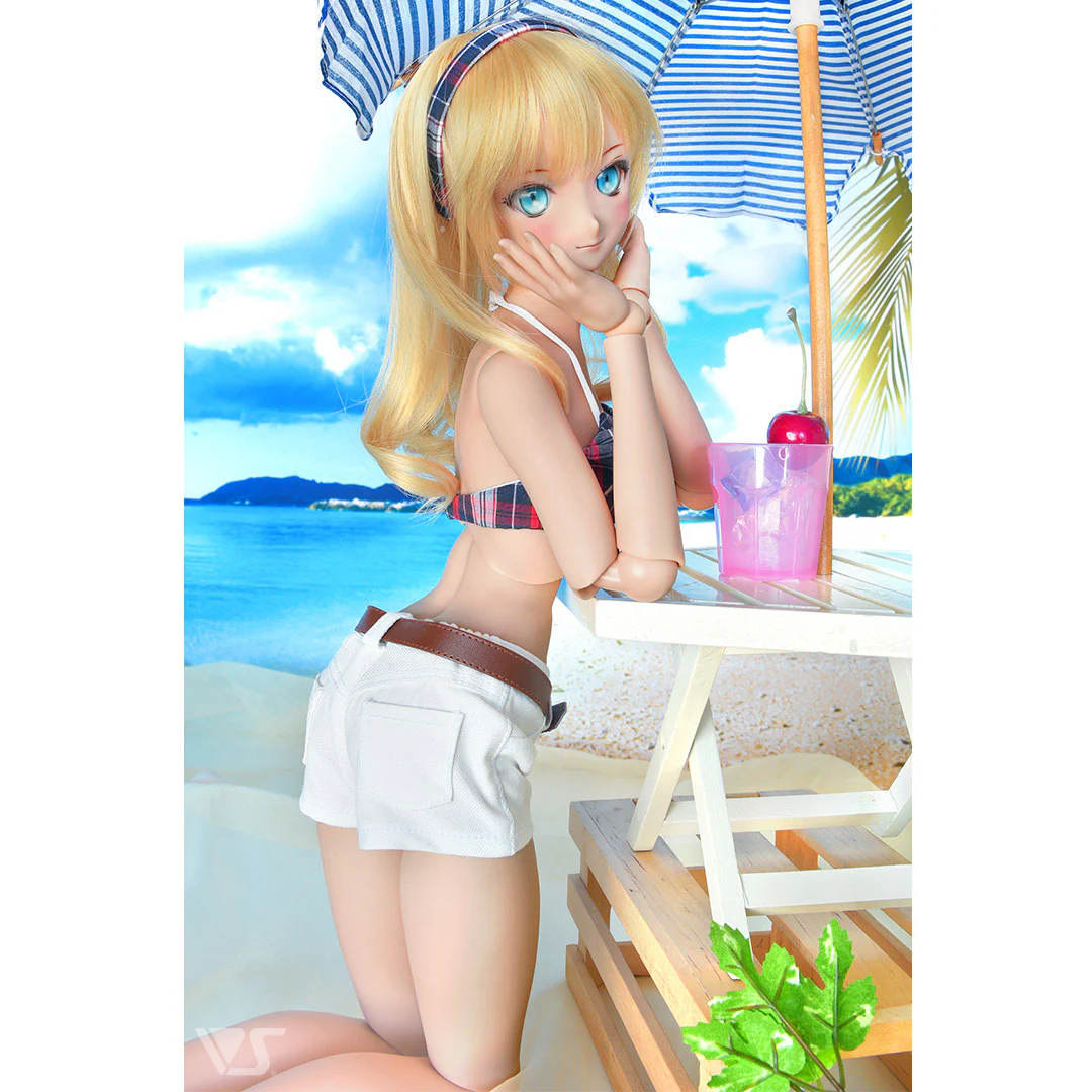 Bikini & Shorts Set (Red x Navy Blue) - Image 3