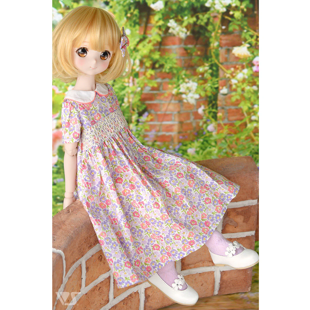 Smocked Dress (Purple Pink) - Image 5