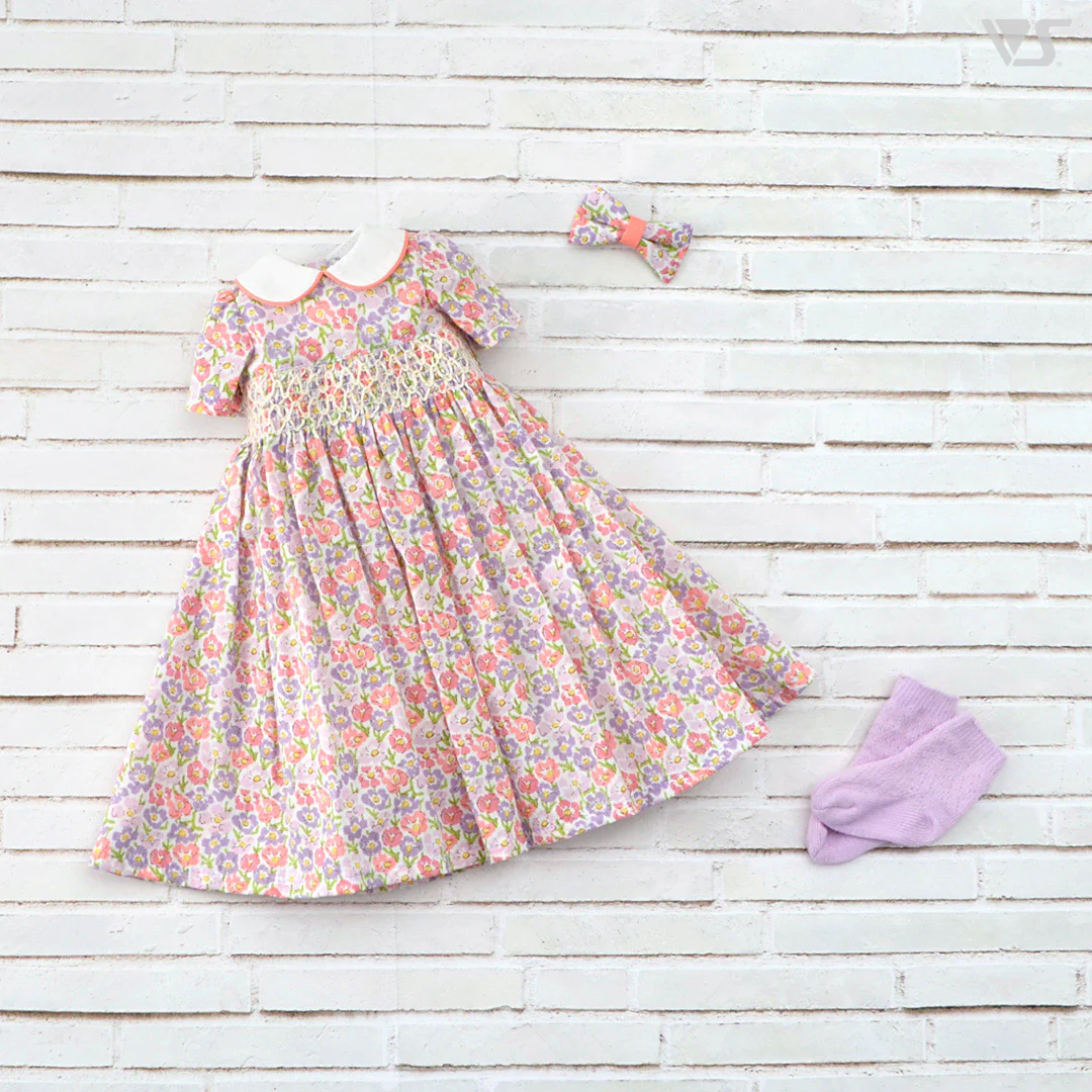 Smocked Dress (Purple Pink) - Image 6