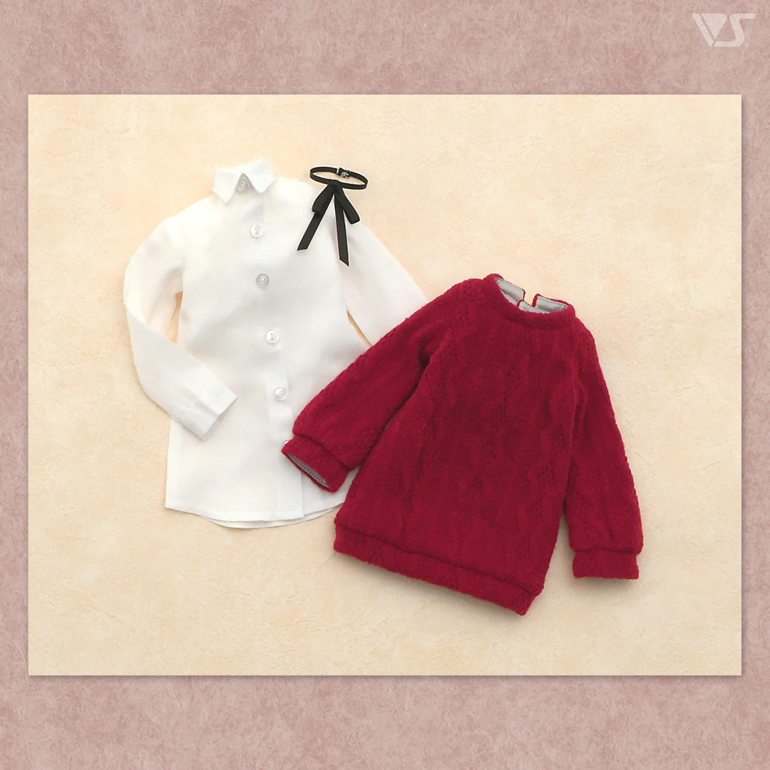 Sweater Dress Set / Mini (Bordeaux) - Image 6