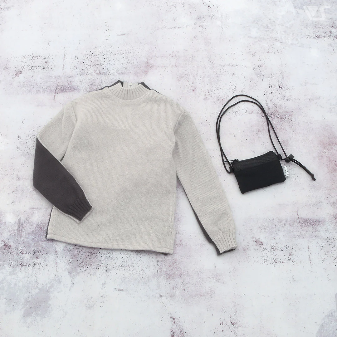 High Neck Sweater Set (Bicolor)