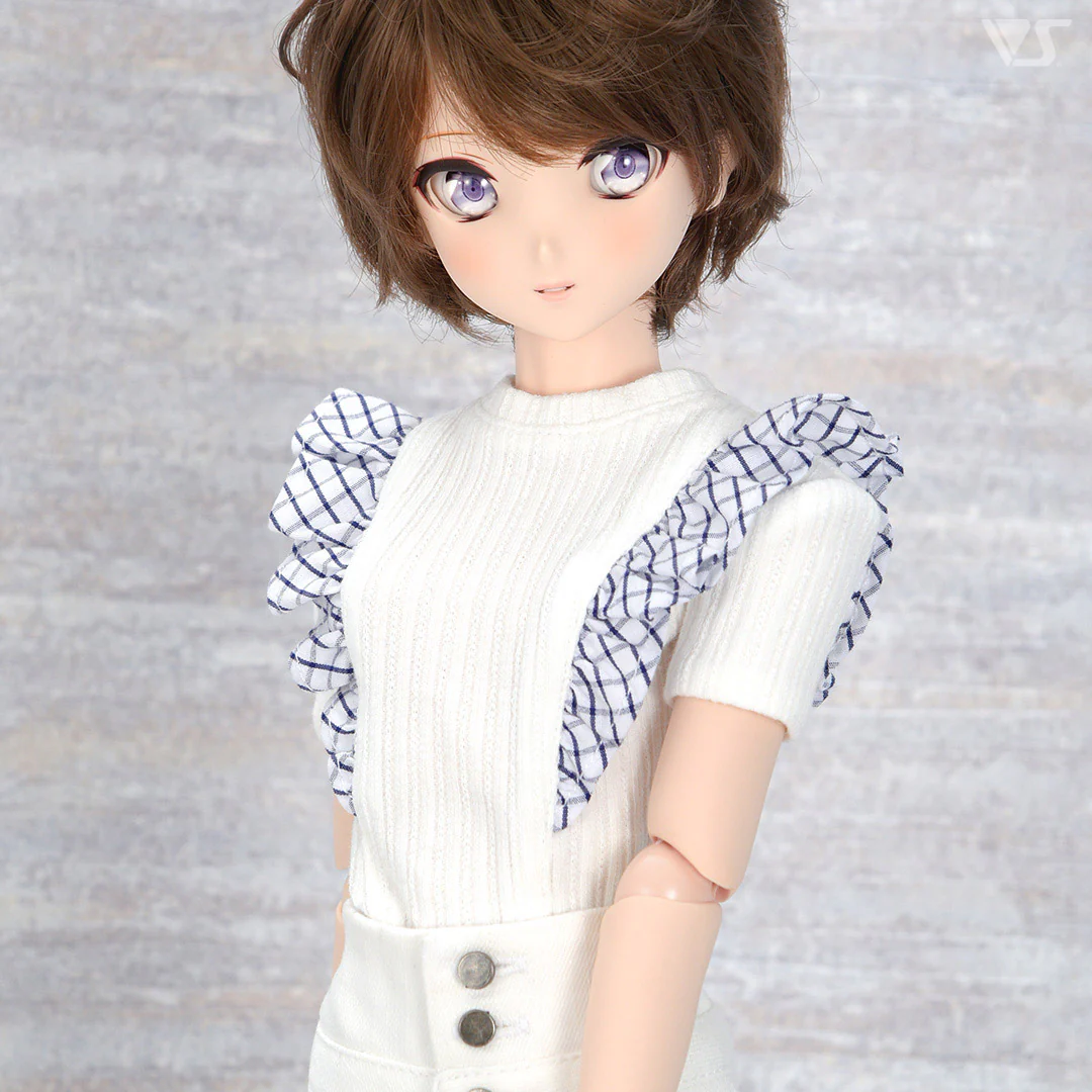 White & Plaid Skinny Set