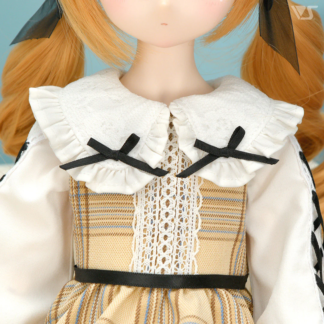 Plaid Jumper Dress Set / Mini (Ivory) - Image 5