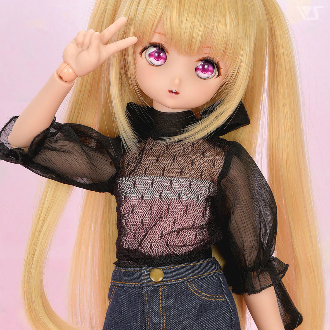 Tulle Top & Denim Skirt Set / Mini