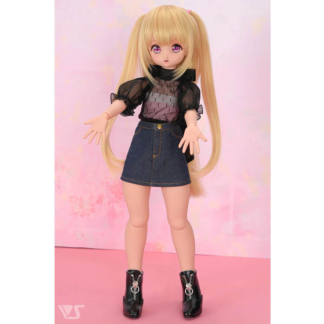 Tulle Top & Denim Skirt Set / Mini - Image 2
